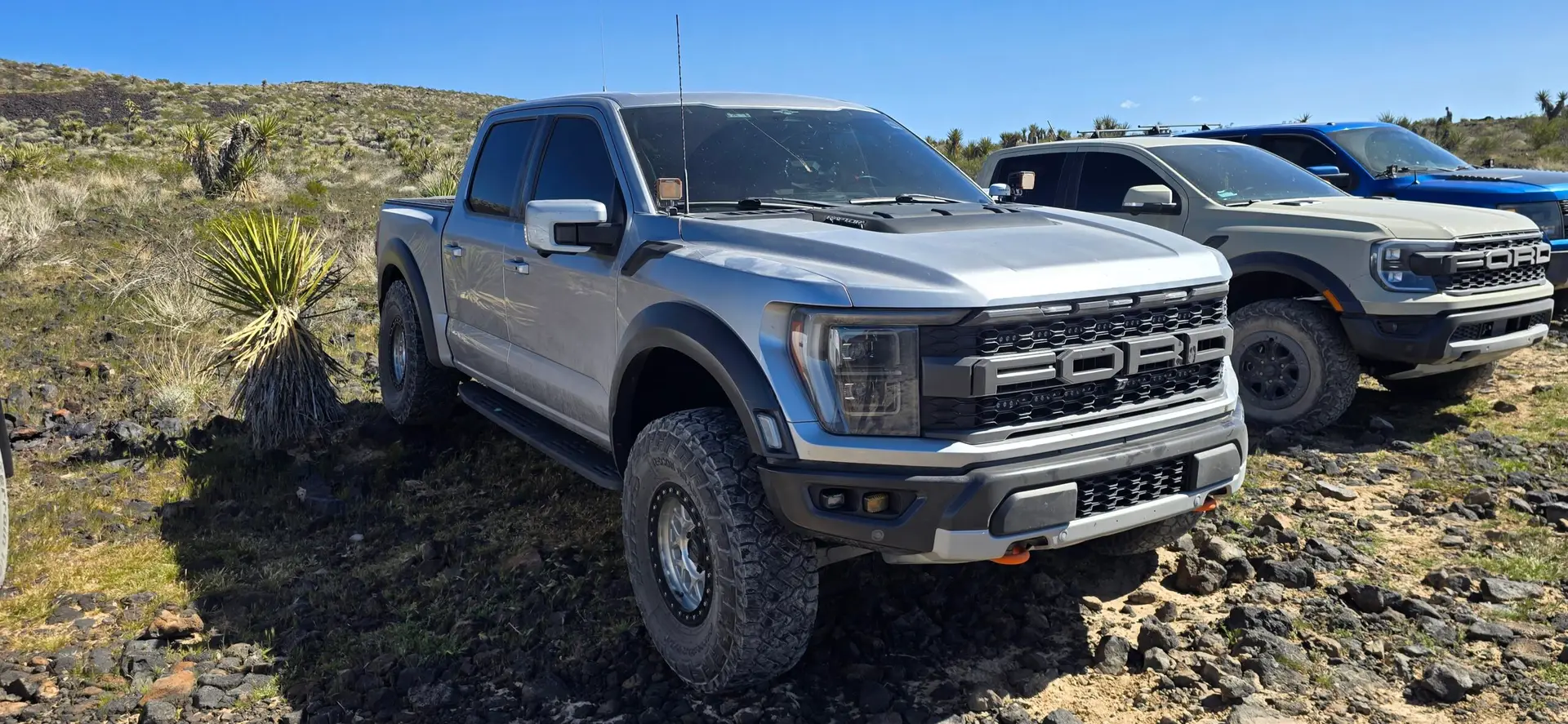 Stock trucks prepared for trail use