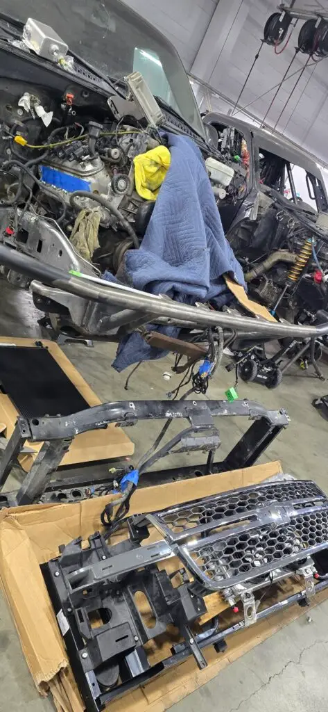 Chevy Tahoe front-end rebuild in progress